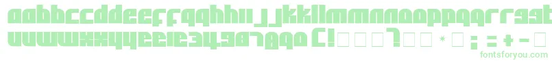 AlphaFlightSolid Font – Green Fonts on White Background