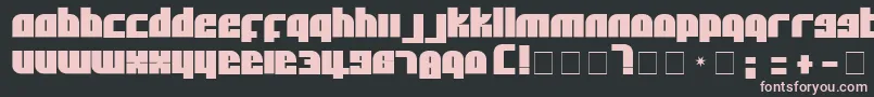 AlphaFlightSolid Font – Pink Fonts on Black Background