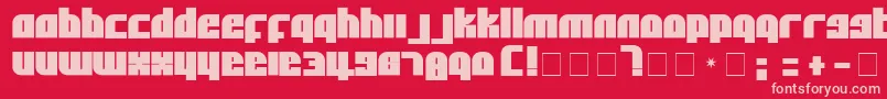 fuente AlphaFlightSolid – Fuentes Rosadas Sobre Fondo Rojo