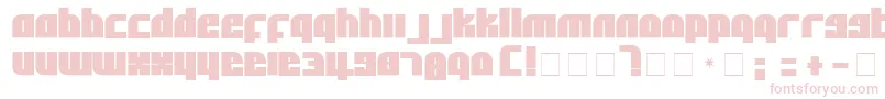 AlphaFlightSolid Font – Pink Fonts on White Background