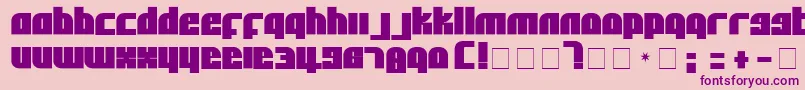 AlphaFlightSolid Font – Purple Fonts on Pink Background