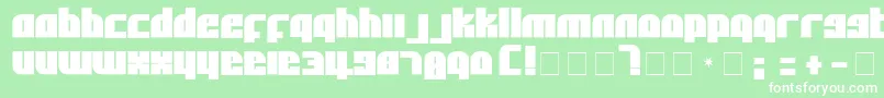 AlphaFlightSolid Font – White Fonts on Green Background