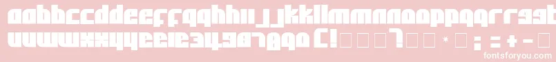 AlphaFlightSolid Font – White Fonts on Pink Background