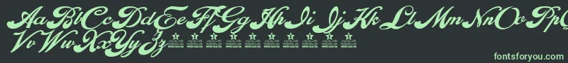 Police EnthrallBoldPersonalUse – polices vertes sur fond noir