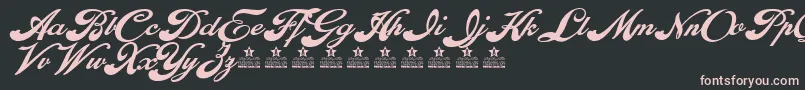 EnthrallBoldPersonalUse Font – Pink Fonts on Black Background