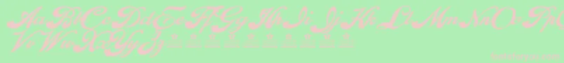 EnthrallBoldPersonalUse Font – Pink Fonts on Green Background