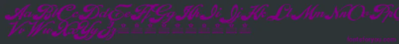 EnthrallBoldPersonalUse-Schriftart – Violette Schriften auf schwarzem Hintergrund