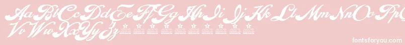 EnthrallBoldPersonalUse Font – White Fonts on Pink Background