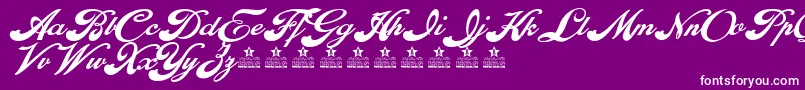 EnthrallBoldPersonalUse-Schriftart – Weiße Schriften auf violettem Hintergrund