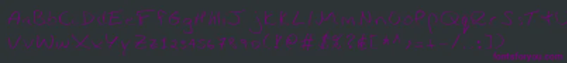Ibarra Font – Purple Fonts on Black Background