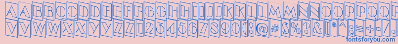 fuente ABenttitulcmdnotlnr – Fuentes Azules Sobre Fondo Rosa