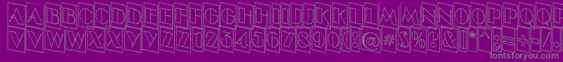 ABenttitulcmdnotlnr Font – Gray Fonts on Purple Background