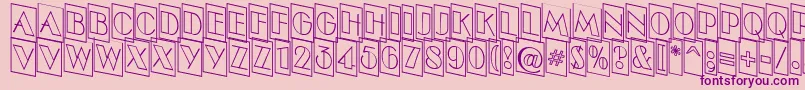 ABenttitulcmdnotlnr Font – Purple Fonts on Pink Background