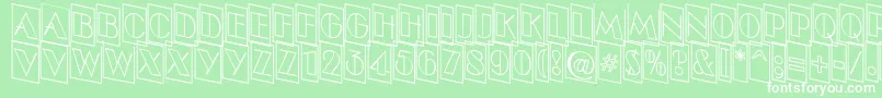 ABenttitulcmdnotlnr Font – White Fonts on Green Background