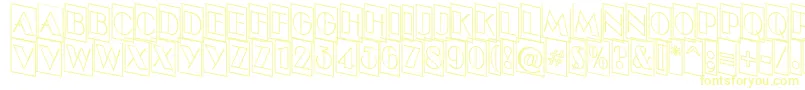 ABenttitulcmdnotlnr Font – Yellow Fonts on White Background