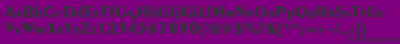 PengvinBold Font – Black Fonts on Purple Background