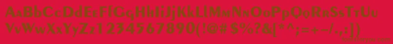 PengvinBold Font – Brown Fonts on Red Background