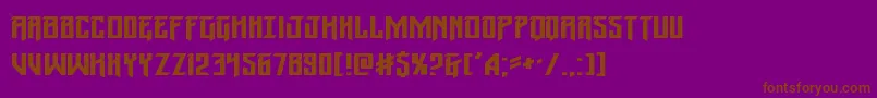 Wintersolsticeexpand Font – Brown Fonts on Purple Background