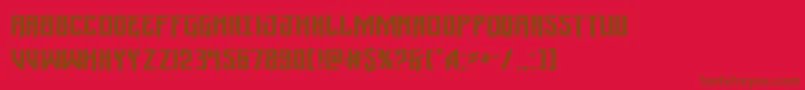 Wintersolsticeexpand Font – Brown Fonts on Red Background