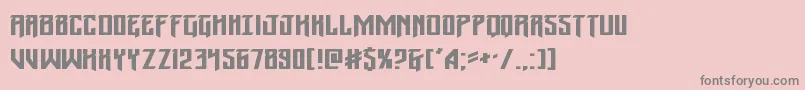 Wintersolsticeexpand Font – Gray Fonts on Pink Background