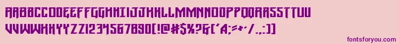 Wintersolsticeexpand Font – Purple Fonts on Pink Background