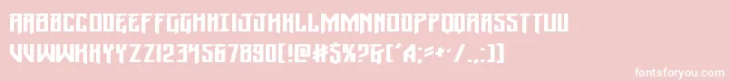 Wintersolsticeexpand Font – White Fonts on Pink Background