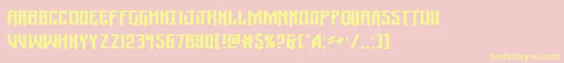 Wintersolsticeexpand Font – Yellow Fonts on Pink Background