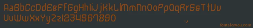 Шрифт Clockwork – коричневые шрифты на чёрном фоне