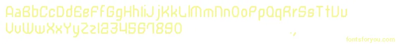 Clockwork Font – Yellow Fonts on White Background