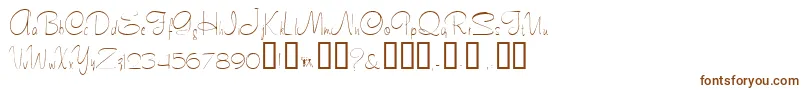 Tamarind Font – Brown Fonts on White Background