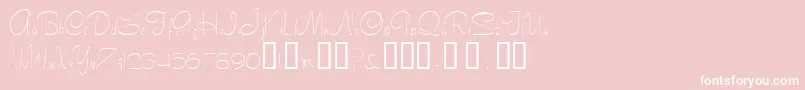 Tamarind Font – White Fonts on Pink Background