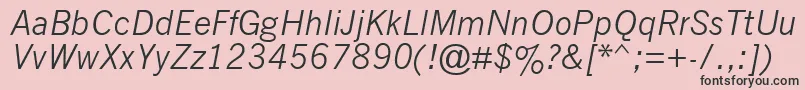 Nwgthci Font – Black Fonts on Pink Background