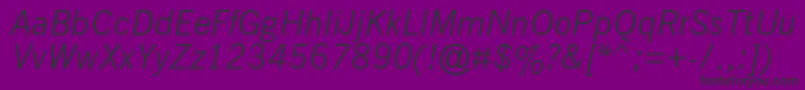 Nwgthci Font – Black Fonts on Purple Background