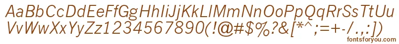 Nwgthci Font – Brown Fonts on White Background