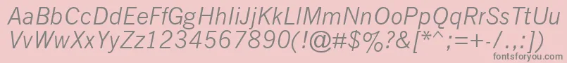 Nwgthci Font – Gray Fonts on Pink Background