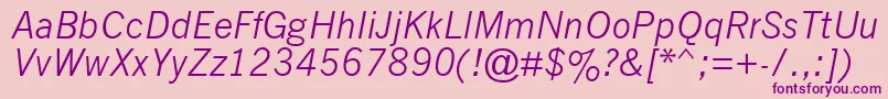 Nwgthci Font – Purple Fonts on Pink Background