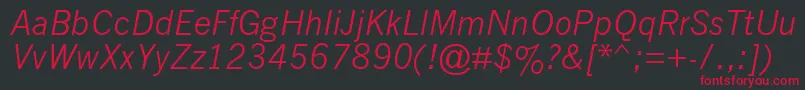 Nwgthci Font – Red Fonts on Black Background