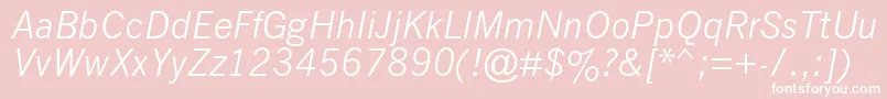 fuente Nwgthci – Fuentes Blancas Sobre Fondo Rosa