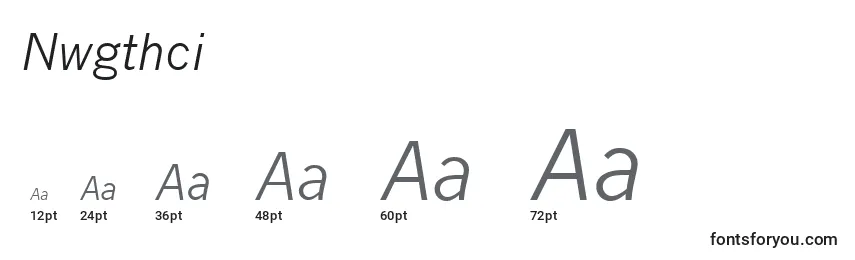 Nwgthci Font Sizes