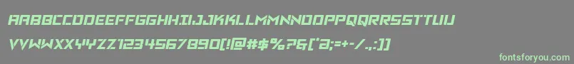 Vikingsquadsemital Font – Green Fonts on Gray Background