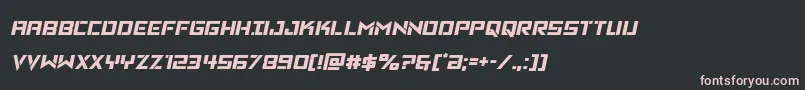 Vikingsquadsemital Font – Pink Fonts on Black Background
