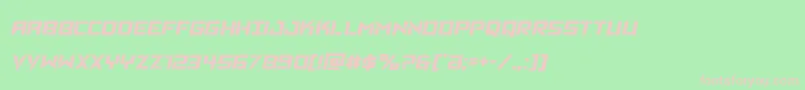 Vikingsquadsemital Font – Pink Fonts on Green Background