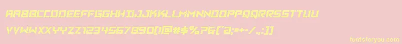 Vikingsquadsemital Font – Yellow Fonts on Pink Background