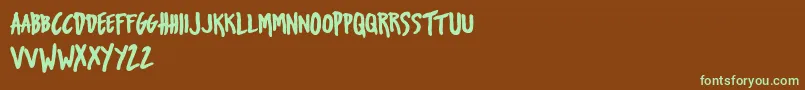 Más sobre la fuente UrbanOilTypefacepersonalUse fuente UrbanOilTypefacepersonalUse – Fuentes Verdes Sobre Fondo Marrón