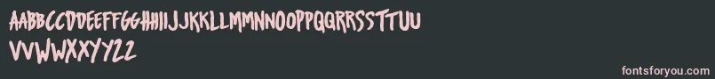 UrbanOilTypefacepersonalUse Font – Pink Fonts on Black Background