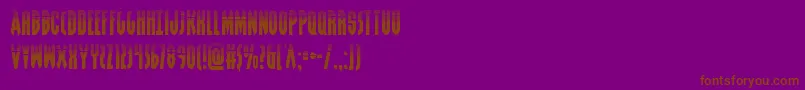 Grendelsmotherhalf Font – Brown Fonts on Purple Background