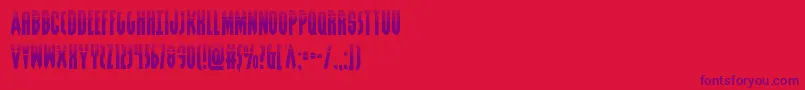 Grendelsmotherhalf Font – Purple Fonts on Red Background