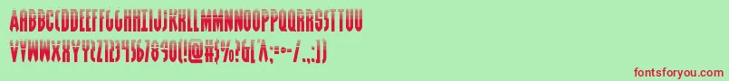 Grendelsmotherhalf Font – Red Fonts on Green Background