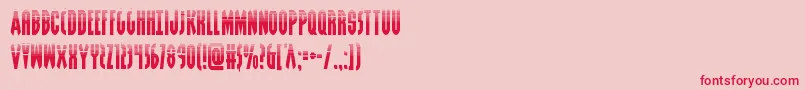 Grendelsmotherhalf Font – Red Fonts on Pink Background