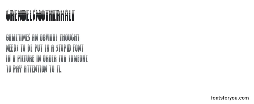 Schriftart Grendelsmotherhalf